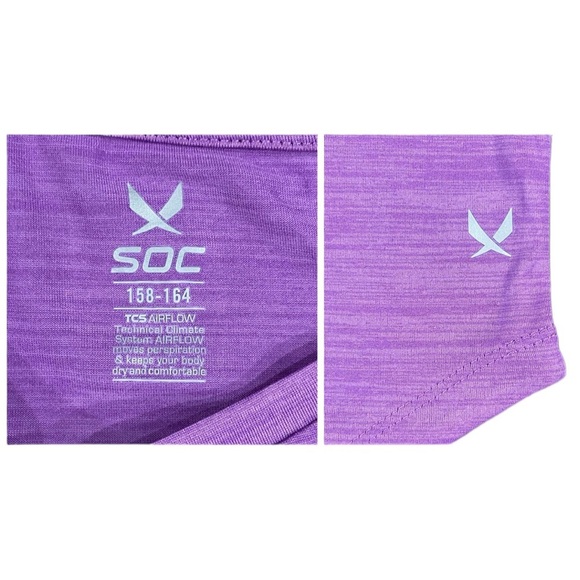 SOC Stadium Sportswear Girls Purple Sleeveless Shirt XL - Picture 5 of 12